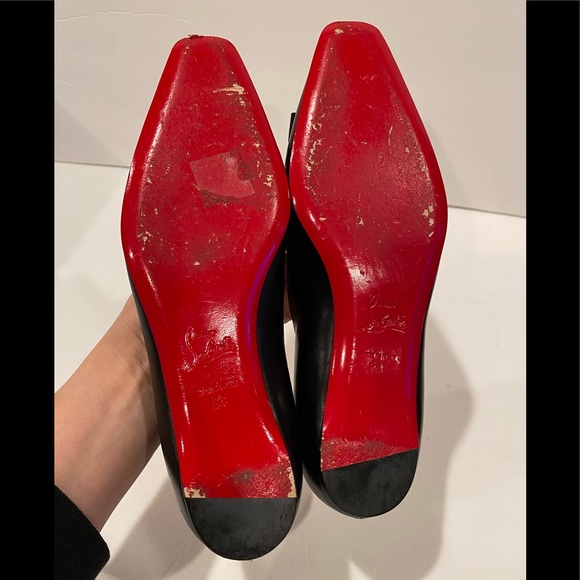 Christian Louboutin ballet flats leather pony hair black leopard 36 - Picture 9 of 10